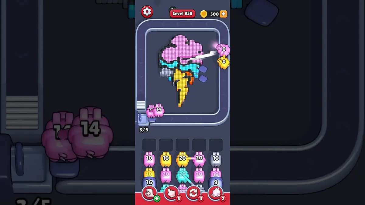 Pixel Flow Level 958 board preview