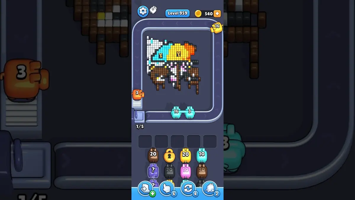 Pixel Flow Level 959 board preview