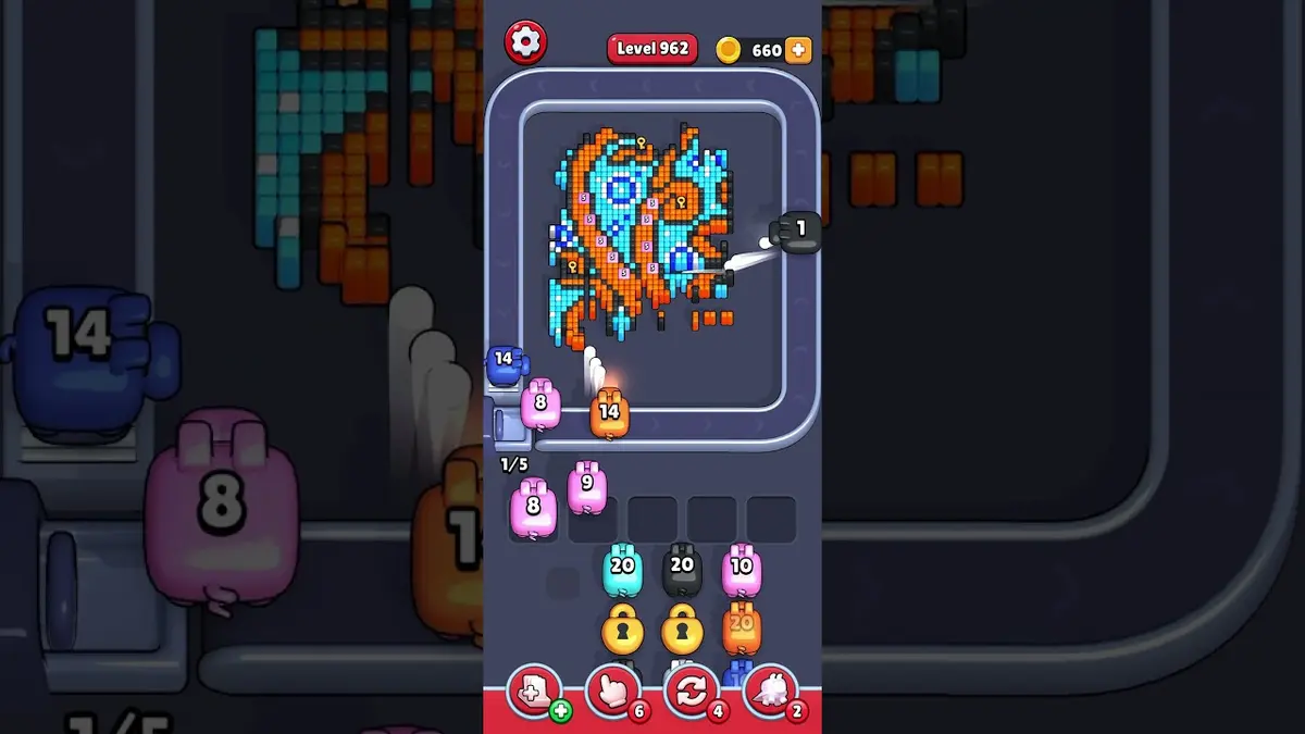 Pixel Flow Level 962 board preview
