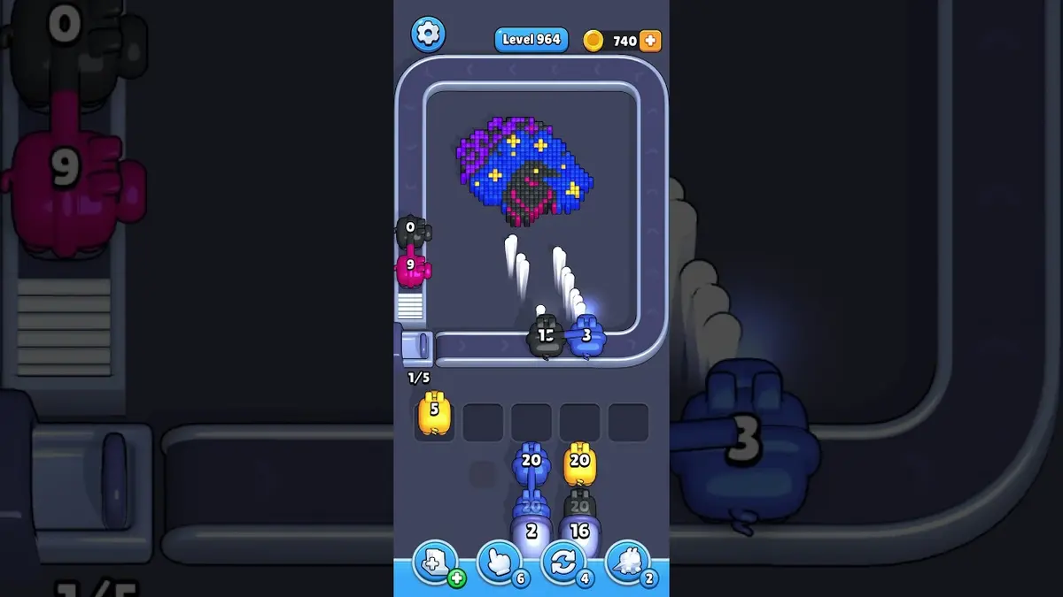 Pixel Flow Level 964 board preview