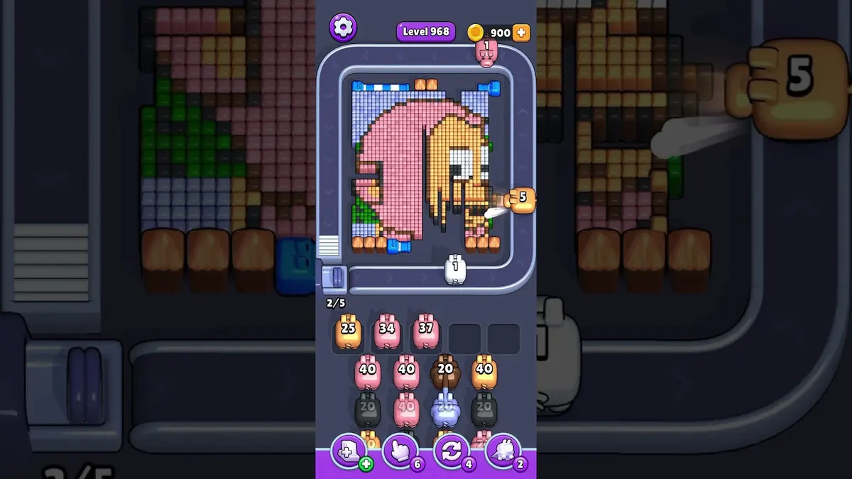 Pixel Flow Level 968 board preview