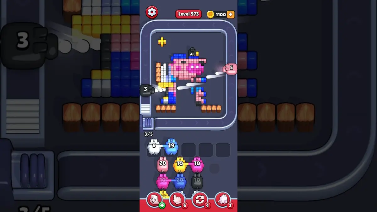 Pixel Flow Level 973 board preview