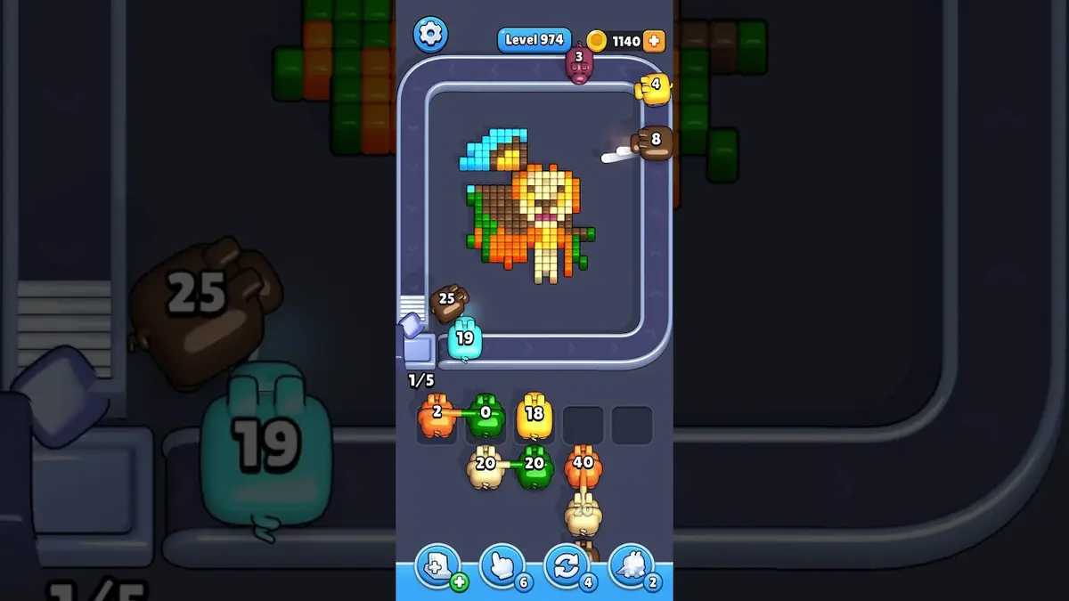 Pixel Flow Level 974 board preview