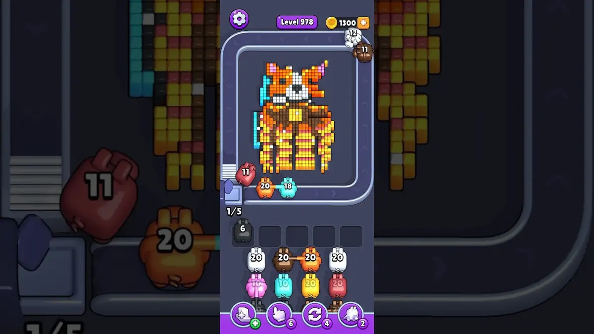 Pixel Flow Level 978 board preview