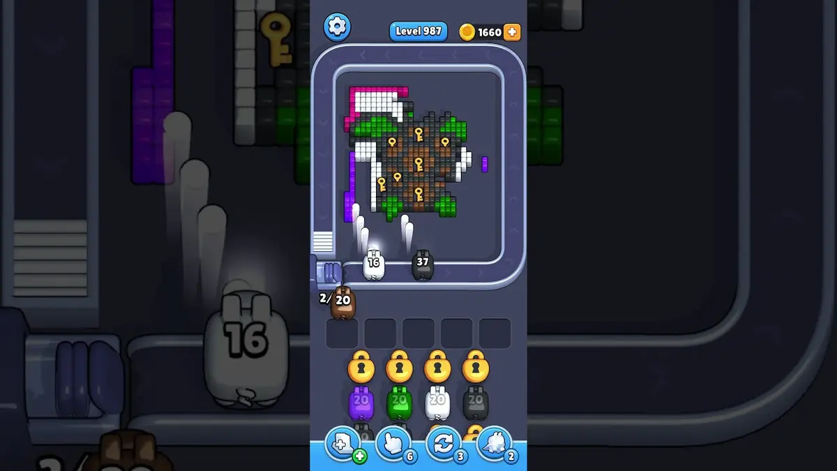 Pixel Flow Level 987 board preview