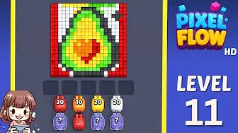 Pixel Flow Level 11 board preview