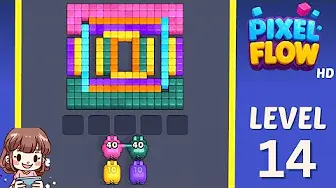 Pixel Flow Level 14 board preview