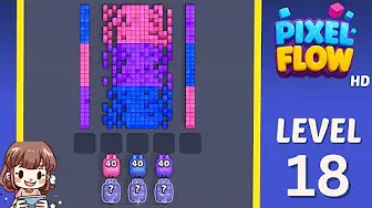 Pixel Flow Level 18 board preview