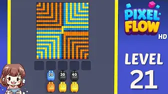Pixel Flow Level 21 board preview