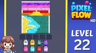 Pixel Flow Level 22 board preview