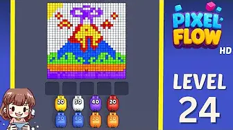 Pixel Flow Level 24 board preview