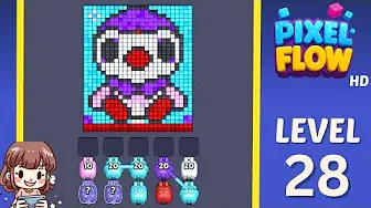 Pixel Flow Level 28 board preview