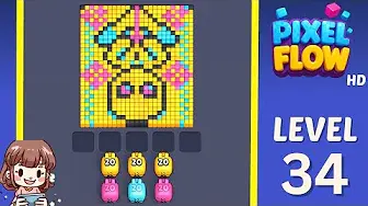 Pixel Flow Level 34 board preview
